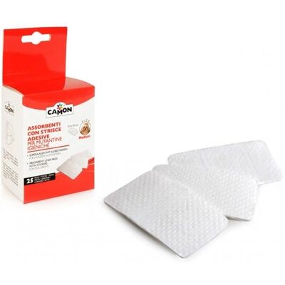 Assorbenti usa e getta per cani Camon - M, 9,5x5,5cm - 25 pezzi Assorbenti usa e getta per cani Camon - M, 9,5x5,5cm - 25 pezzi