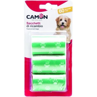 Camon SpA Camon Cane Sacchetti Igienici Cf. - Sacchetti igienici per cani - Colorati, 3x20 pezzi Camon SpA Camon Cane Sacchetti Igienici Cf. - Sacchetti igienici per cani - Colorati, 3x20 pezzi