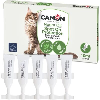 Camon Naturalne Olej Neem na Pchły i Kleszcze dla Kotów - 5 x 2ml Camon Naturalne Olej Neem na Pchły i Kleszcze dla Kotów - 5 x 2ml