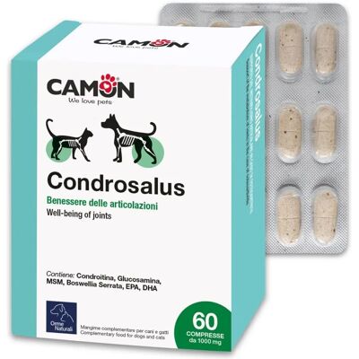Camon Impronte Naturali Condrosalus per Cani 60 Compresse - Integratore Articolare Camon Impronte Naturali Condrosalus per Cani 60 Compresse - Integratore Articolare