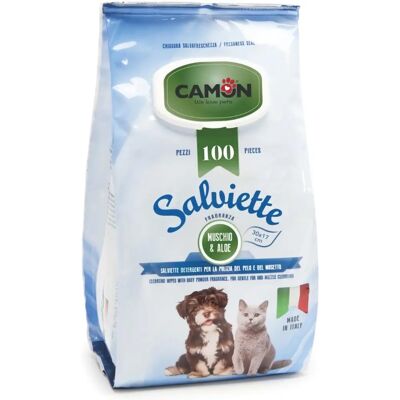 CAMON - Lingettes Muschio & Aloe - 100 Pièces CAMON - Lingettes Muschio & Aloe - 100 Pièces