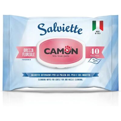 Salviette per animali CAMON - Brezza Floreale - Confezione da 40 Salviette per animali CAMON - Brezza Floreale - Confezione da 40