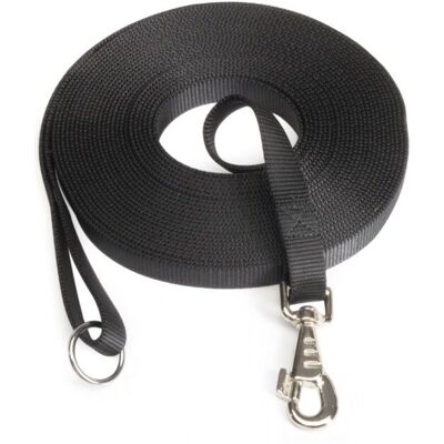 Guinzaglio per cani Camon - Nylon 15mm 10m Nero Guinzaglio per cani Camon - Nylon 15mm 10m Nero