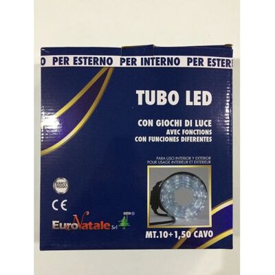 WEBMARKETPOINT Euronatale Tubo LED Bianco 10m - Motore esterno WEBMARKETPOINT Euronatale Tubo LED Bianco 10m - Motore esterno