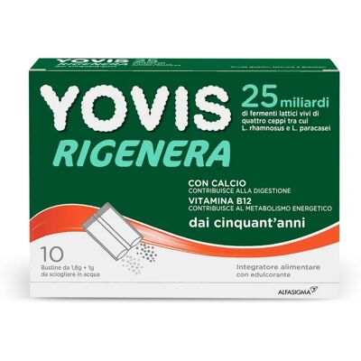 Alfasigma Yovis Rigenera 50+ - Integratore Probiotico - 10 Bustine Alfasigma Yovis Rigenera 50+ - Integratore Probiotico - 10 Bustine