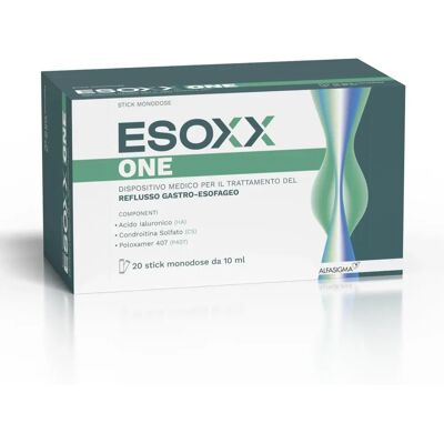Alfasigma Esoxx One Acido Ialuronico e Condroitina 20 Stick - Reflusso Gastroesofageo Alfasigma Esoxx One Acido Ialuronico e Condroitina 20 Stick - Reflusso Gastroesofageo