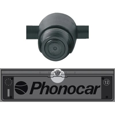 Phonocar CMD Universal VM270 - IP68 - 6-26V - Kennzeichenhalter mit Rückfahrkamera Phonocar CMD Universal VM270 - IP68 - 6-26V - Kennzeichenhalter mit Rückfahrkamera