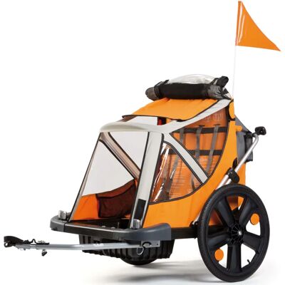 Bellelli B-Travel Fahrradanhänger - Für 2 Kinder - Orange Bellelli B-Travel Fahrradanhänger - Für 2 Kinder - Orange