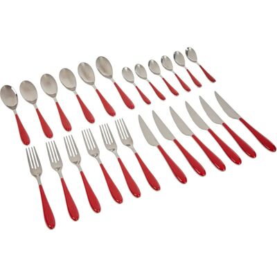 Ensemble de couverts Gioia Bugatti 24 pièces - Rouge - Vaisselle - Publicité Ensemble de couverts Gioia Bugatti 24 pièces - Rouge - Vaisselle - Publicité