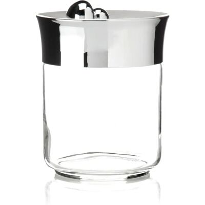 Pot en verre Acqua de Bugatti - 0,75L - Verre, Couvercle en acier inoxydable Pot en verre Acqua de Bugatti - 0,75L - Verre, Couvercle en acier inoxydable