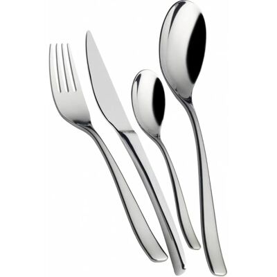 Ensemble de 24 Couverts Bugatti Amalfi Acier Inoxydable - Dîner Élégant - Publicité Ensemble de 24 Couverts Bugatti Amalfi Acier Inoxydable - Dîner Élégant - Publicité