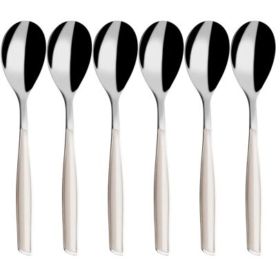 Bugatti Glamour Colheres de café de marfim - Conjunto de 6 Bugatti Glamour Colheres de café de marfim - Conjunto de 6