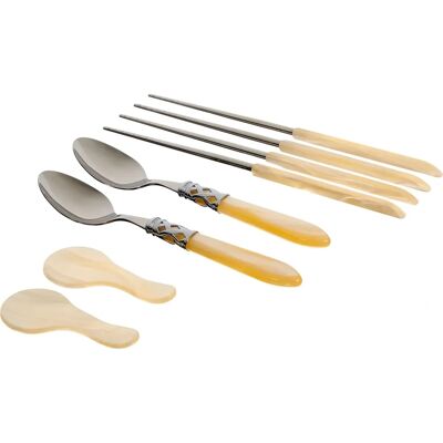 Set di Posate Aladdin Ivory Bugatti per 8 persone Set di Posate Aladdin Ivory Bugatti per 8 persone