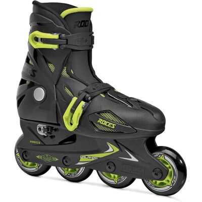 Roces Justerbare Inlineski - Svart/Lime - Unisex Roces Justerbare Inlineski - Svart/Lime - Unisex