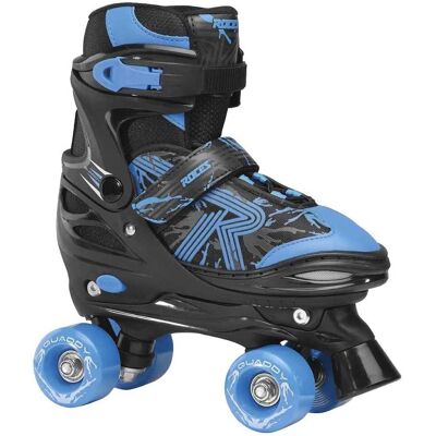 Roces Quaddy 3.0 Justerbara dubbla rader roller skates för barn - Svart/Blå Roces Quaddy 3.0 Justerbara dubbla rader roller skates för barn - Svart/Blå