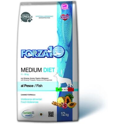 Forza10 Dieta Media al Pesce - Cibo per Cani Ipoallergenico Forza10 Dieta Media al Pesce - Cibo per Cani Ipoallergenico