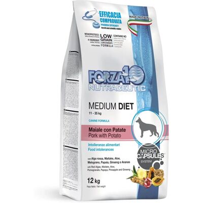 Forza10 Régime Moyen Porc Pommes de Terre - Nourriture pour Chiens - Publicité Forza10 Régime Moyen Porc Pommes de Terre - Nourriture pour Chiens - Publicité