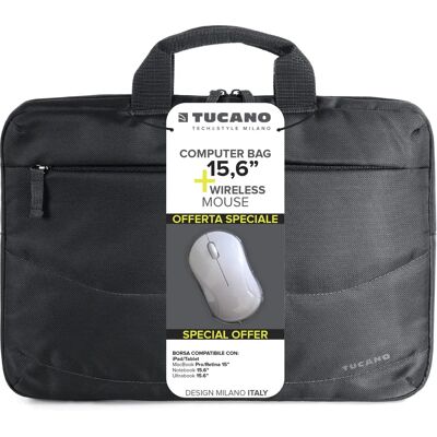 Tucano BU-BIDEA-WM laptopfodral - 15,6" Svart Tucano BU-BIDEA-WM laptopfodral - 15,6" Svart