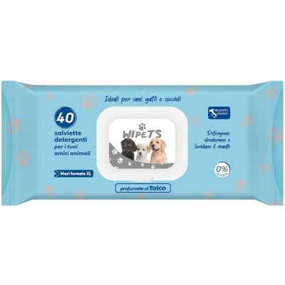 IDROFIL Salviettine per animali con talco - Pulizia per animali IDROFIL Salviettine per animali con talco - Pulizia per animali