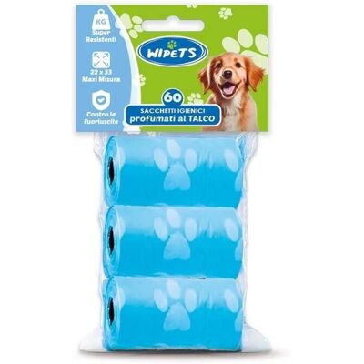 Sacchetti Igienici per Animali Idrofil Wipets - 60 Pezzi Sacchetti Igienici per Animali Idrofil Wipets - 60 Pezzi
