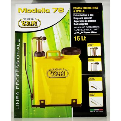 Pulvérisateur de Jardin Volpi - 15L - Buse en Laiton - Léger - Publicité Pulvérisateur de Jardin Volpi - 15L - Buse en Laiton - Léger - Publicité