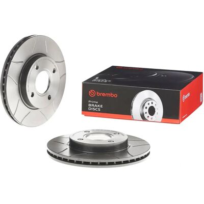 BREMBO Remschijf - Geventileerd, Gesleufd - 258mm BREMBO Remschijf - Geventileerd, Gesleufd - 258mm