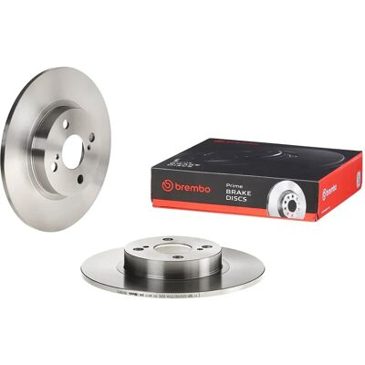 BREMBO Disco de freio - Completo, 266mm, 4 furos, 9mm, para Toyota Corolla BREMBO Disco de freio - Completo, 266mm, 4 furos, 9mm, para Toyota Corolla