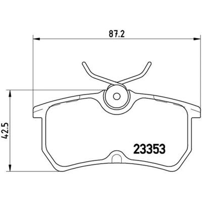 BREMBO Pastiglie freno - P 24 047 per Ford Fiesta Focus posteriore BREMBO Pastiglie freno - P 24 047 per Ford Fiesta Focus posteriore