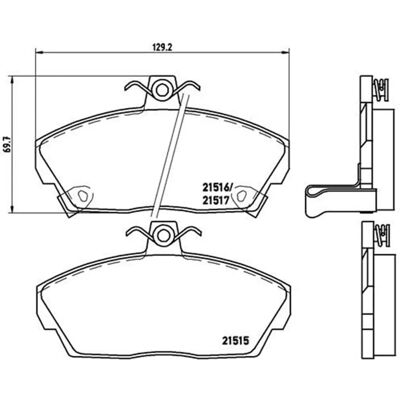 BREMBO P 28 020 Bremsbelægning - Bremsbelægning BREMBO P 28 020 Bremsbelægning - Bremsbelægning