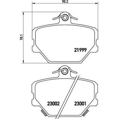Brembo Model 038 0001431V0030000 - Bremseklodsæt Brembo Model 038 0001431V0030000 - Bremseklodsæt