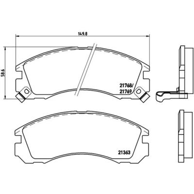 BREMBO P 54 017X Remblokken - Remsysteem BREMBO P 54 017X Remblokken - Remsysteem