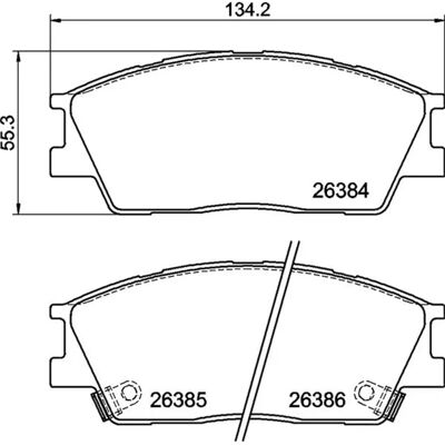 Brembo P 30 126 - Bremsklosser for Kia Soul Brembo P 30 126 - Bremsklosser for Kia Soul