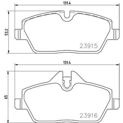 BREMBO P 06 091E - Jarrupalas BREMBO P 06 091E - Jarrupalas