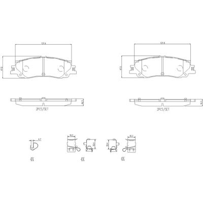 BREMBO P 83 192 Bremsesko - Skivebremse sæt BREMBO P 83 192 Bremsesko - Skivebremse sæt