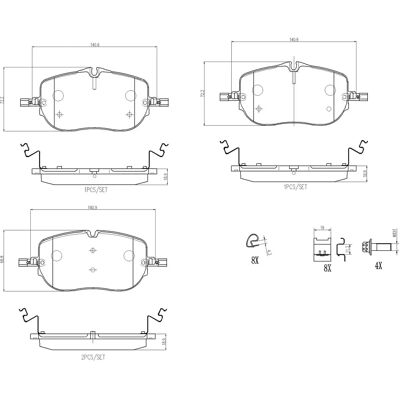BREMBO P 50 173 Bremsesko sæt - Bremseskiver BREMBO P 50 173 Bremsesko sæt - Bremseskiver