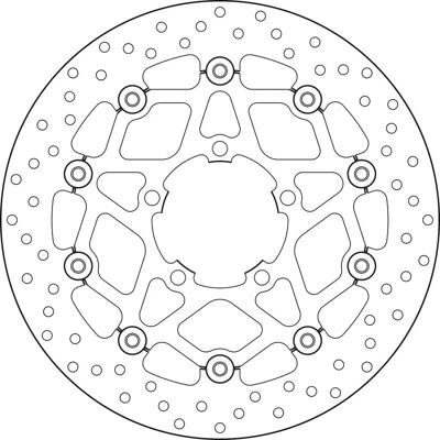 BREMBO Modèle 78B40869 Disque de frein flottant - Moto BREMBO Modèle 78B40869 Disque de frein flottant - Moto