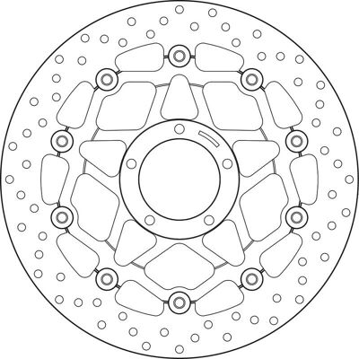 BREMBO Serie Oro Bremsscheibe - Schwimmend für Motorräder BREMBO Serie Oro Bremsscheibe - Schwimmend für Motorräder