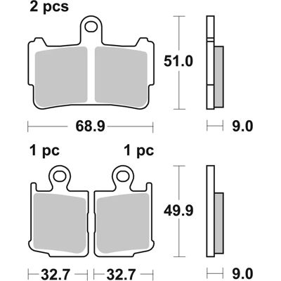 Brembo S.p.A. Klocki hamulcowe - 07HO37SA - Metalowa materia sinterowana do użytku drogowego Brembo S.p.A. Klocki hamulcowe - 07HO37SA - Metalowa materia sinterowana do użytku drogowego