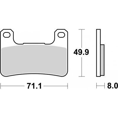 Brembo S.p.A. Klocki hamulcowe - Sinterowany metal - 07SU27LA Brembo S.p.A. Klocki hamulcowe - Sinterowany metal - 07SU27LA