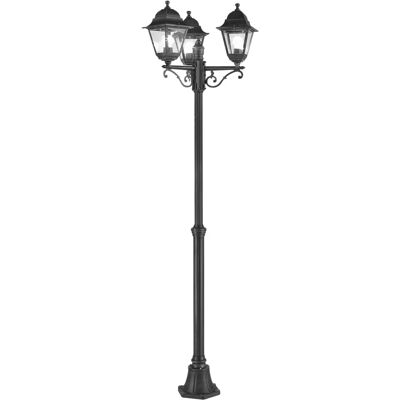 Bricoman Pali esterno - Serie quadrata 3 luci 203cm - Nero - E27 Max 60W Bricoman Pali esterno - Serie quadrata 3 luci 203cm - Nero - E27 Max 60W