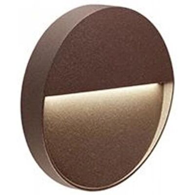 SOVIL Geo Round Luz de Pared - 3W, Marrón, Luz de Jardín LED SOVIL Geo Round Luz de Pared - 3W, Marrón, Luz de Jardín LED