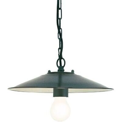 Lámpara de suspensión antigua Sovil - Gris, diámetro 30cm, casquillo cerámico E27 Lámpara de suspensión antigua Sovil - Gris, diámetro 30cm, casquillo cerámico E27