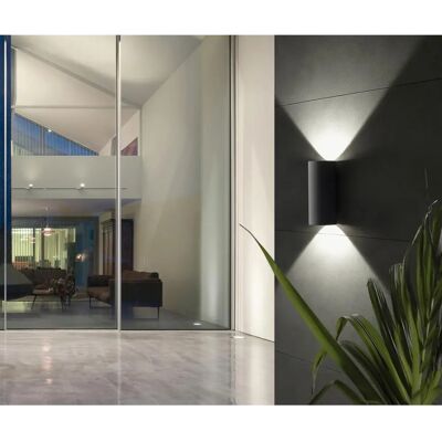 SOVIL Sirio Lámpara de Pared - Gris - 2x6W LED Exterior SOVIL Sirio Lámpara de Pared - Gris - 2x6W LED Exterior