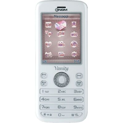 NGM Vanity Young Bianco Doppia SIM Fotocamera Bluetooth MP3 NGM Vanity Young Bianco Doppia SIM Fotocamera Bluetooth MP3