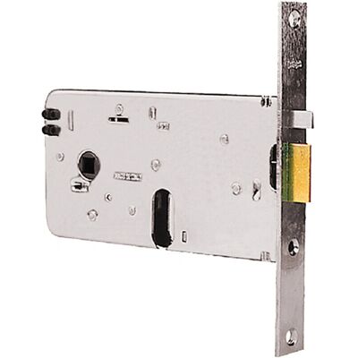 ISÈ - Cerradura - Cilindro Ovalado - Frontal Zincado - 76mm H ISÈ - Cerradura - Cilindro Ovalado - Frontal Zincado - 76mm H