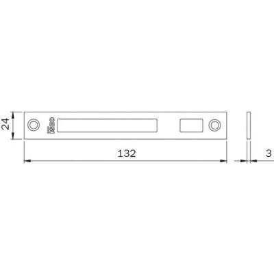 ISEO - Performa - 22 mm - Noir - Lock strike ISEO - Performa - 22 mm - Noir - Lock strike