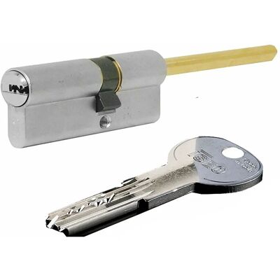 Cilindro Iseo Nichel Satinato - Profilo Europeo, 65mm Decentrato Cilindro Iseo Nichel Satinato - Profilo Europeo, 65mm Decentrato