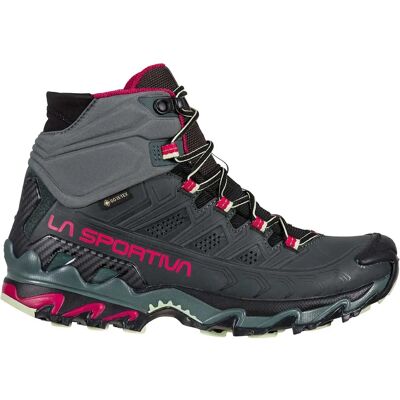 La Sportiva Ultra Raptor Mid Leather GTX - Chaussures de randonnée - Gris foncé/Rose - Publicité La Sportiva Ultra Raptor Mid Leather GTX - Chaussures de randonnée - Gris foncé/Rose - Publicité