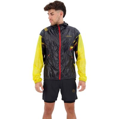 La Sportiva Blizzard Windbreaker M - Giacca trail running - Uomo - Nero/Giallo La Sportiva Blizzard Windbreaker M - Giacca trail running - Uomo - Nero/Giallo