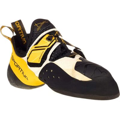 La Sportiva Solution Weiß/Gelb - Kletterschuhe La Sportiva Solution Weiß/Gelb - Kletterschuhe